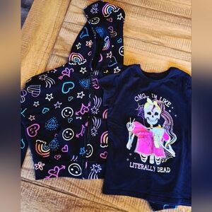 Little Girls Zip Up Hoodie & Tee